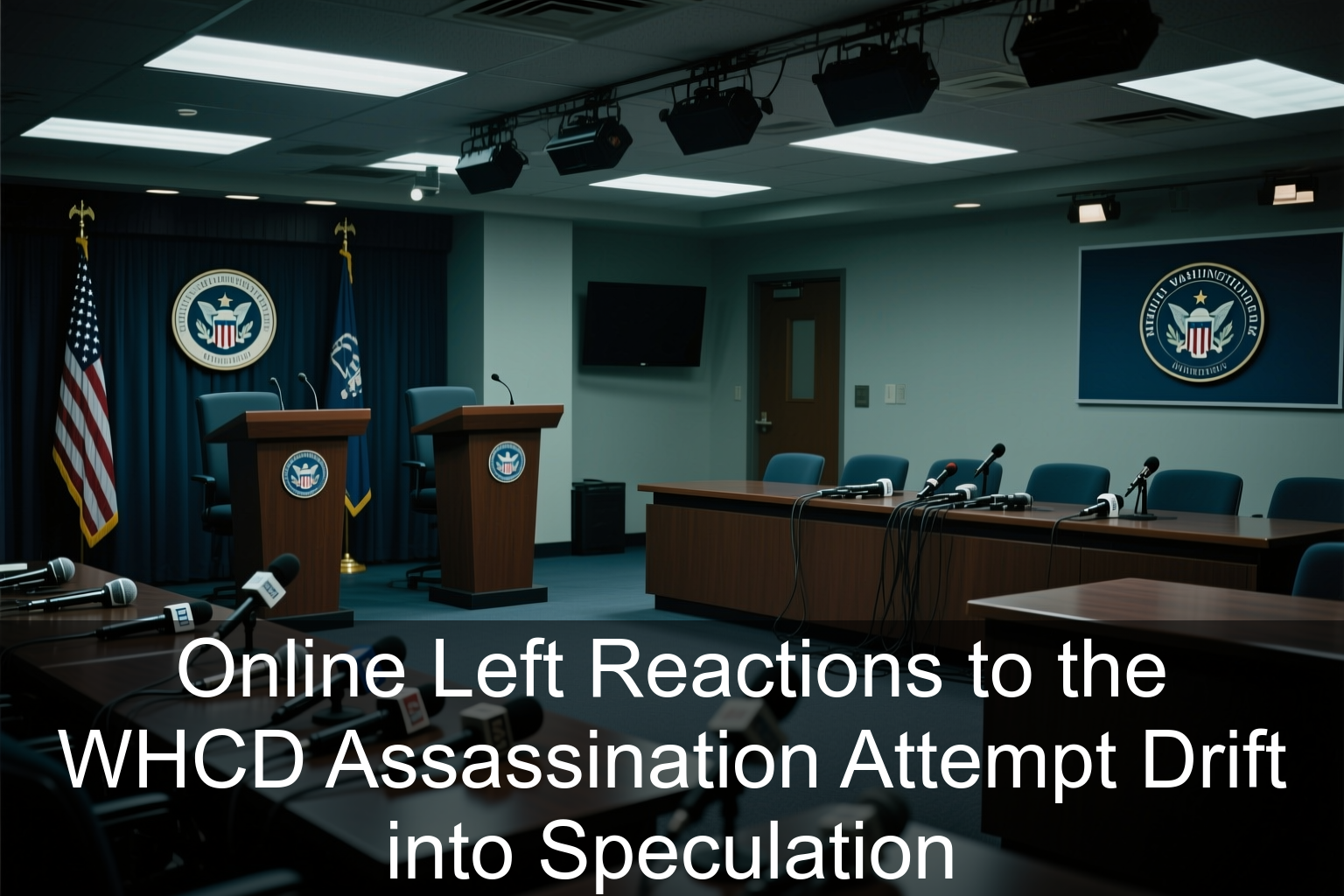 Online Left Reactions to the WHCD Assassination Attempt Drift into Speculation