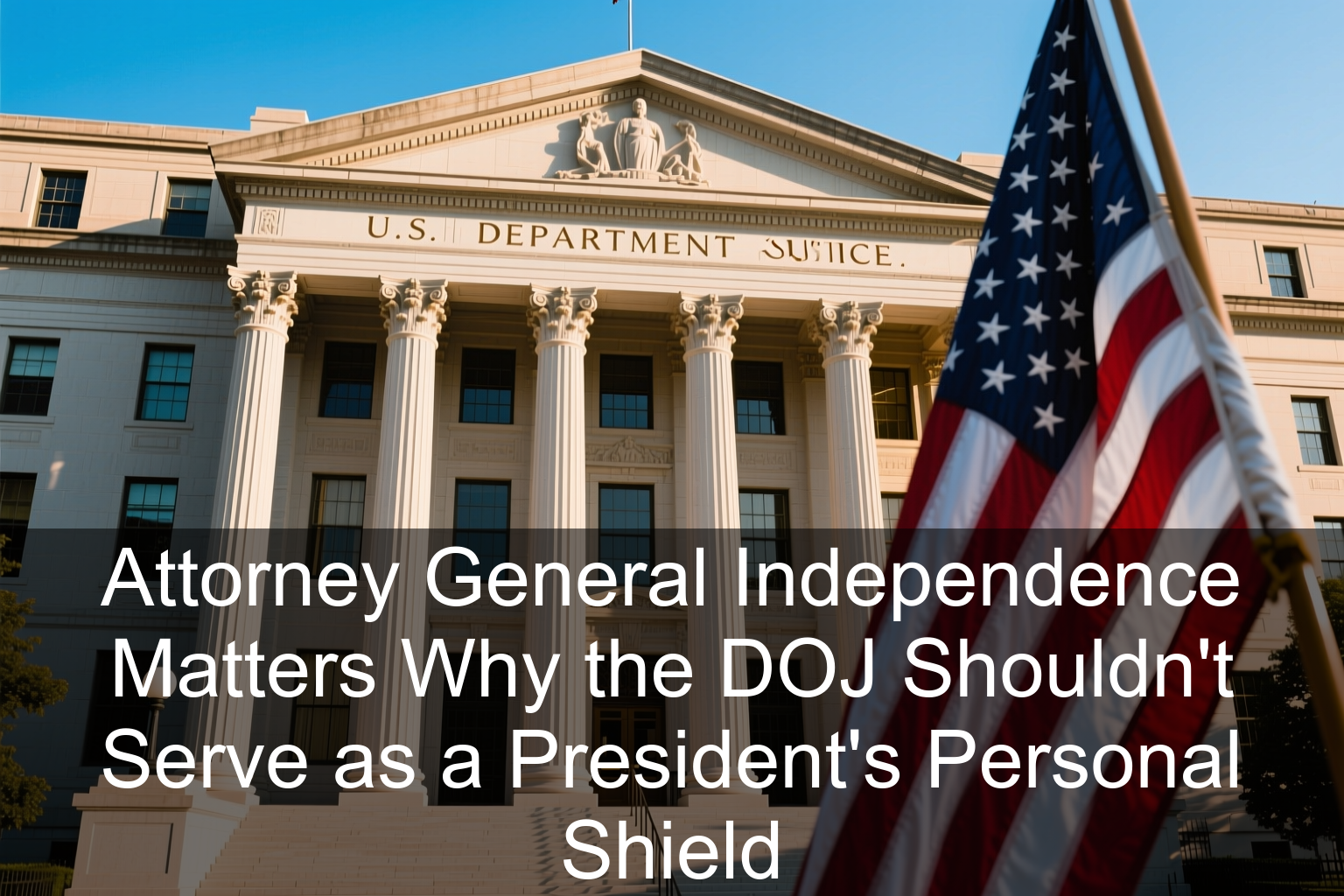 Attorney General Independence Matters: Why the DOJ Shouldn’t Serve as a President’s Personal Shield