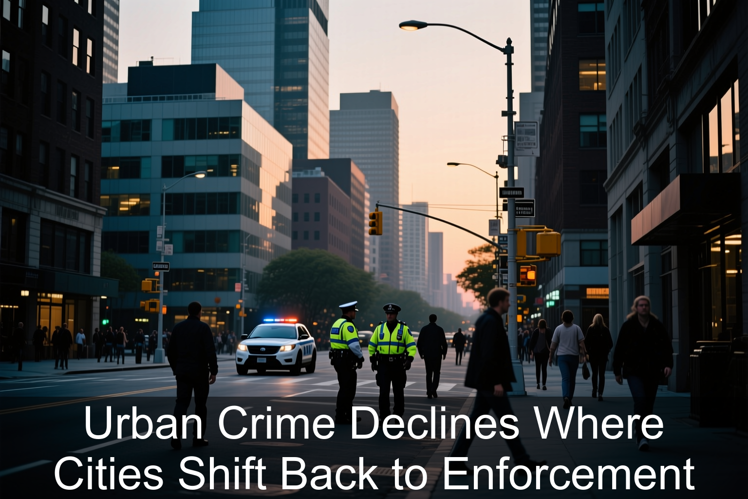 Urban Crime Declines Where Cities Shift Back to Enforcement