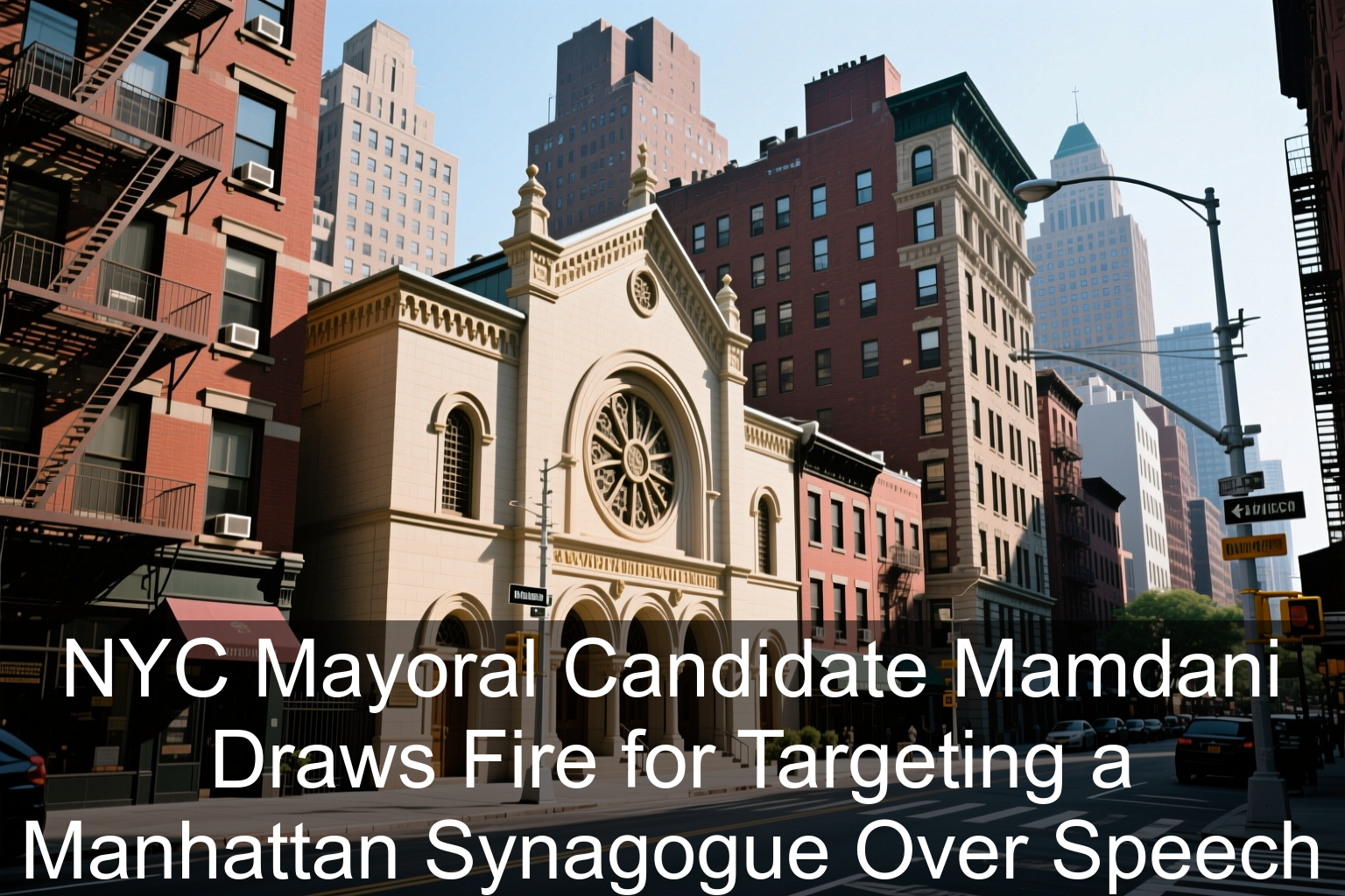 NYC Mayoral Candidate Mamdani Draws Fire for Targeting a Manhattan Synagogue Over Speech
