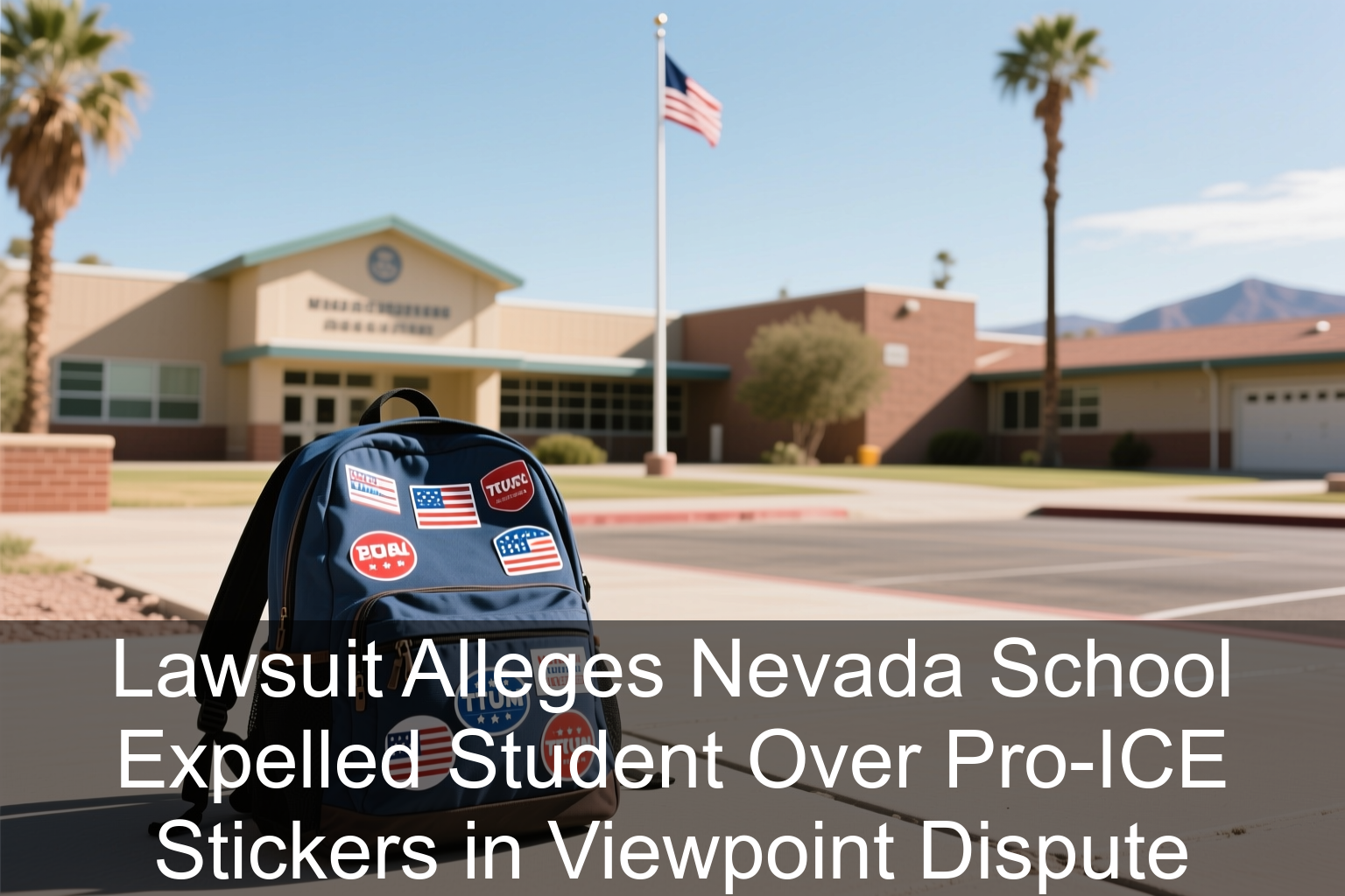 Lawsuit Alleges Nevada School Expelled Student Over Pro-ICE Stickers in Viewpoint Dispute