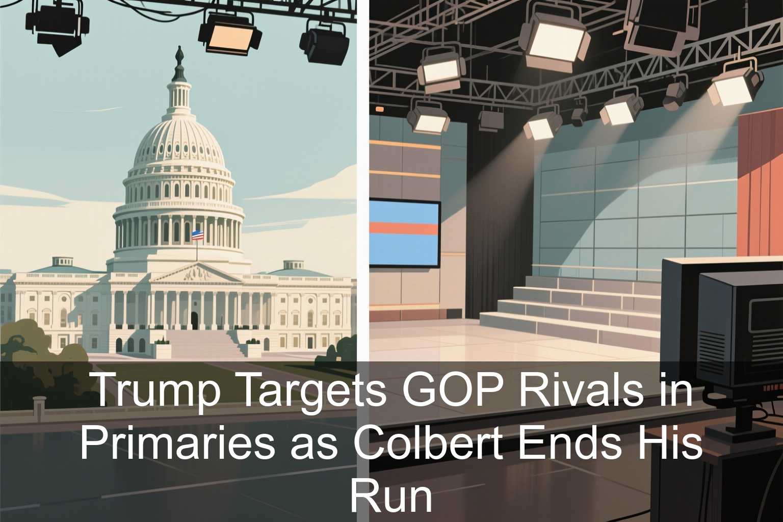 Trump Targets GOP Rivals in Primaries as Colbert Ends His Run