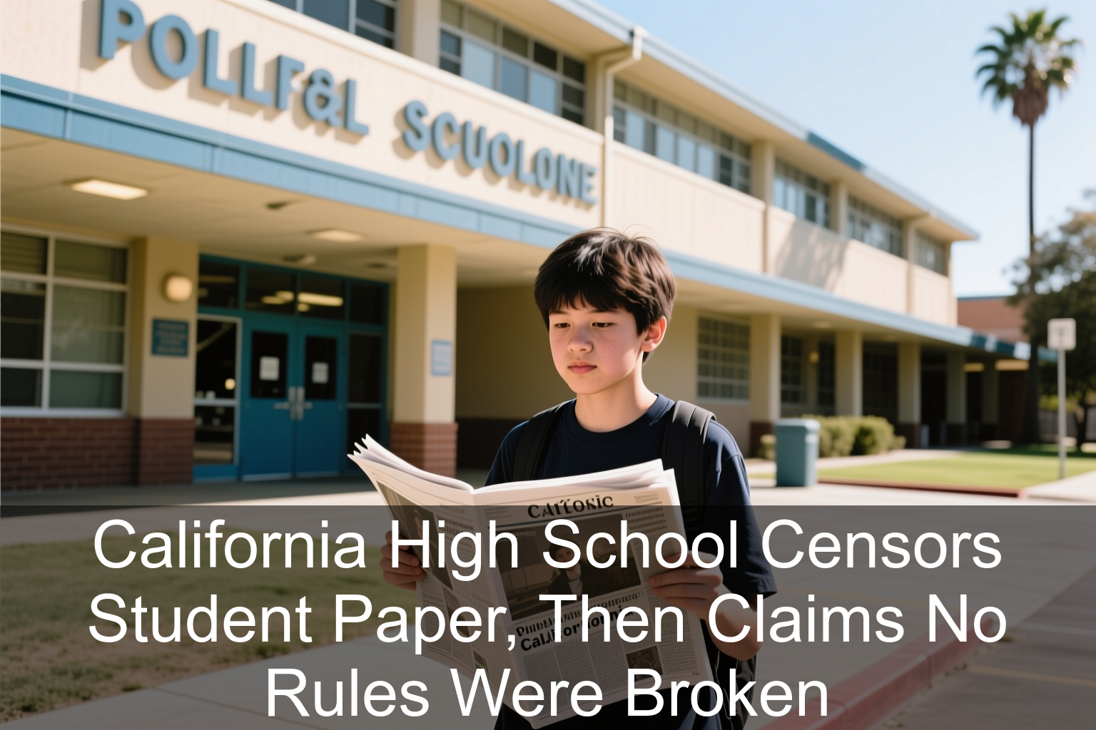 California High School Censors Student Paper, Then Claims No Rules Were Broken