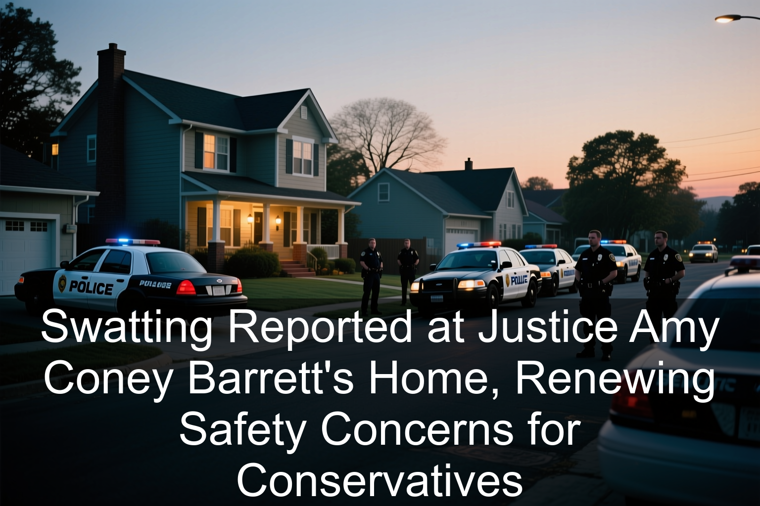 Swatting Reported at Justice Amy Coney Barrett’s Home, Renewing Safety Concerns for Conservatives