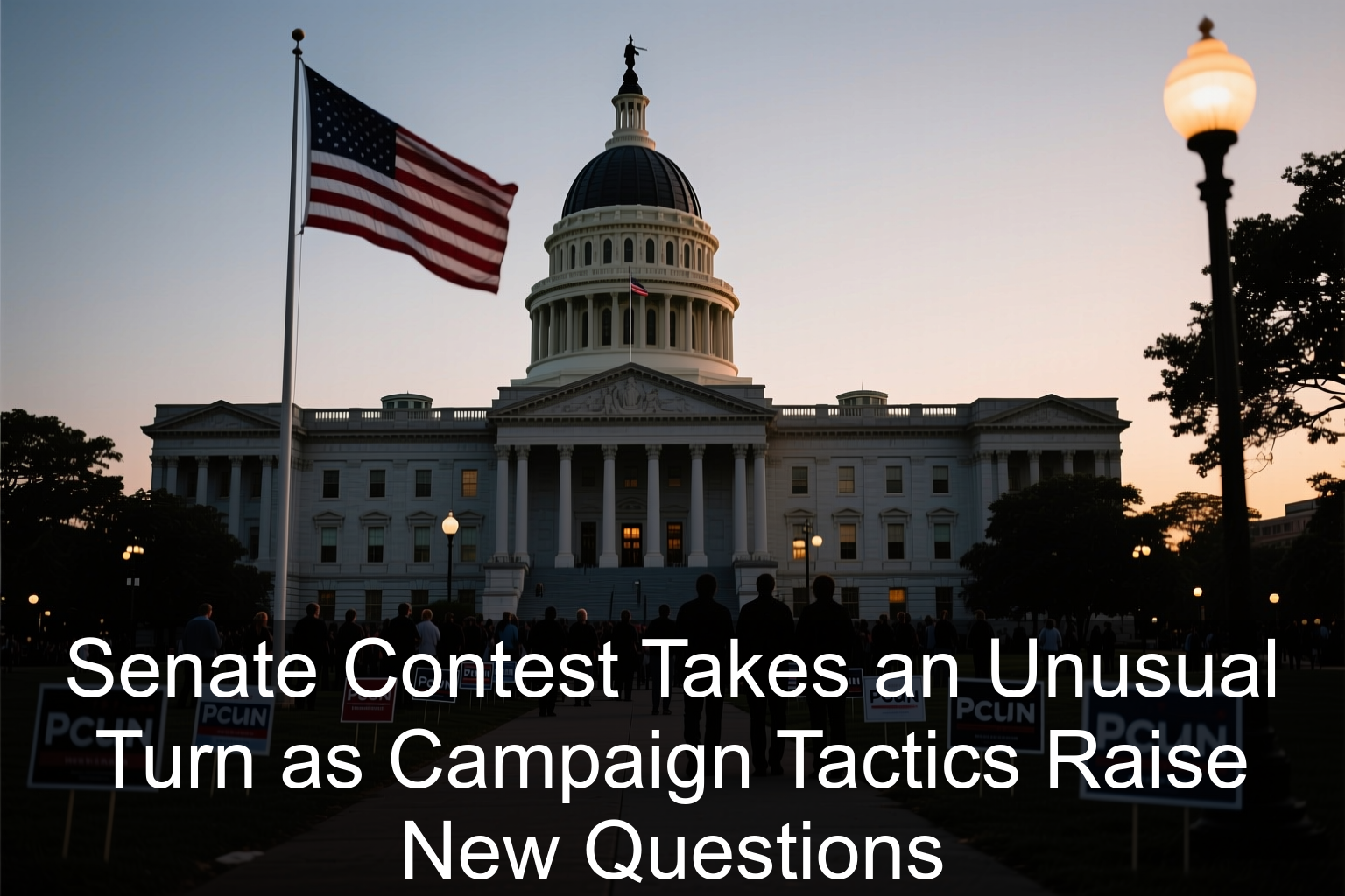 Senate Contest Takes an Unusual Turn as Campaign Tactics Raise New Questions