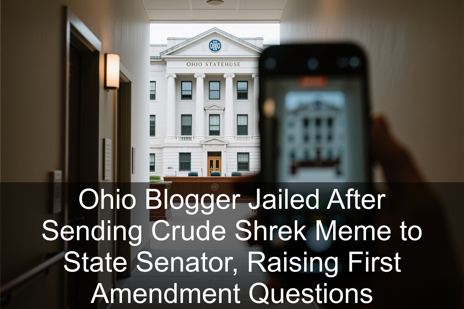 Ohio Blogger Jailed After Sending Crude Shrek Meme to State Senator, Raising First Amendment Questions