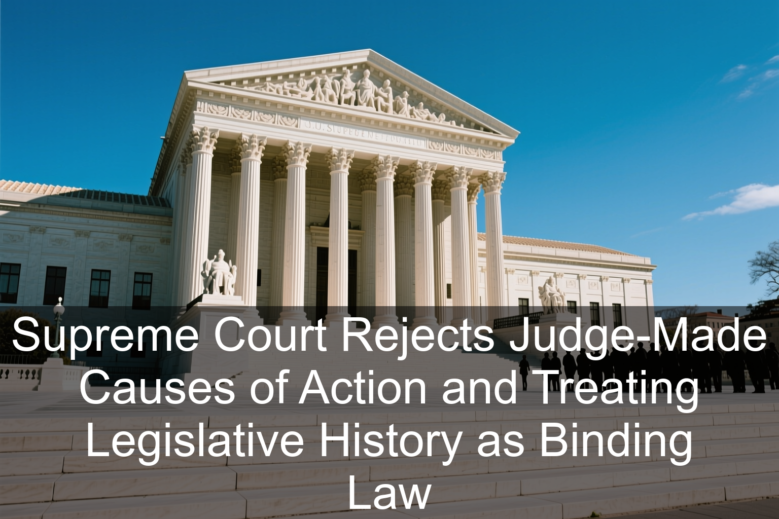 Supreme Court Rejects Judge-Made Causes of Action and Treating Legislative History as Binding Law