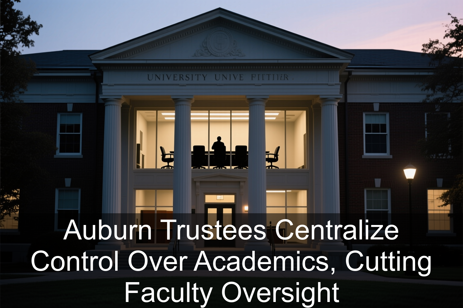 Auburn Trustees Centralize Control Over Academics, Cutting Faculty Oversight