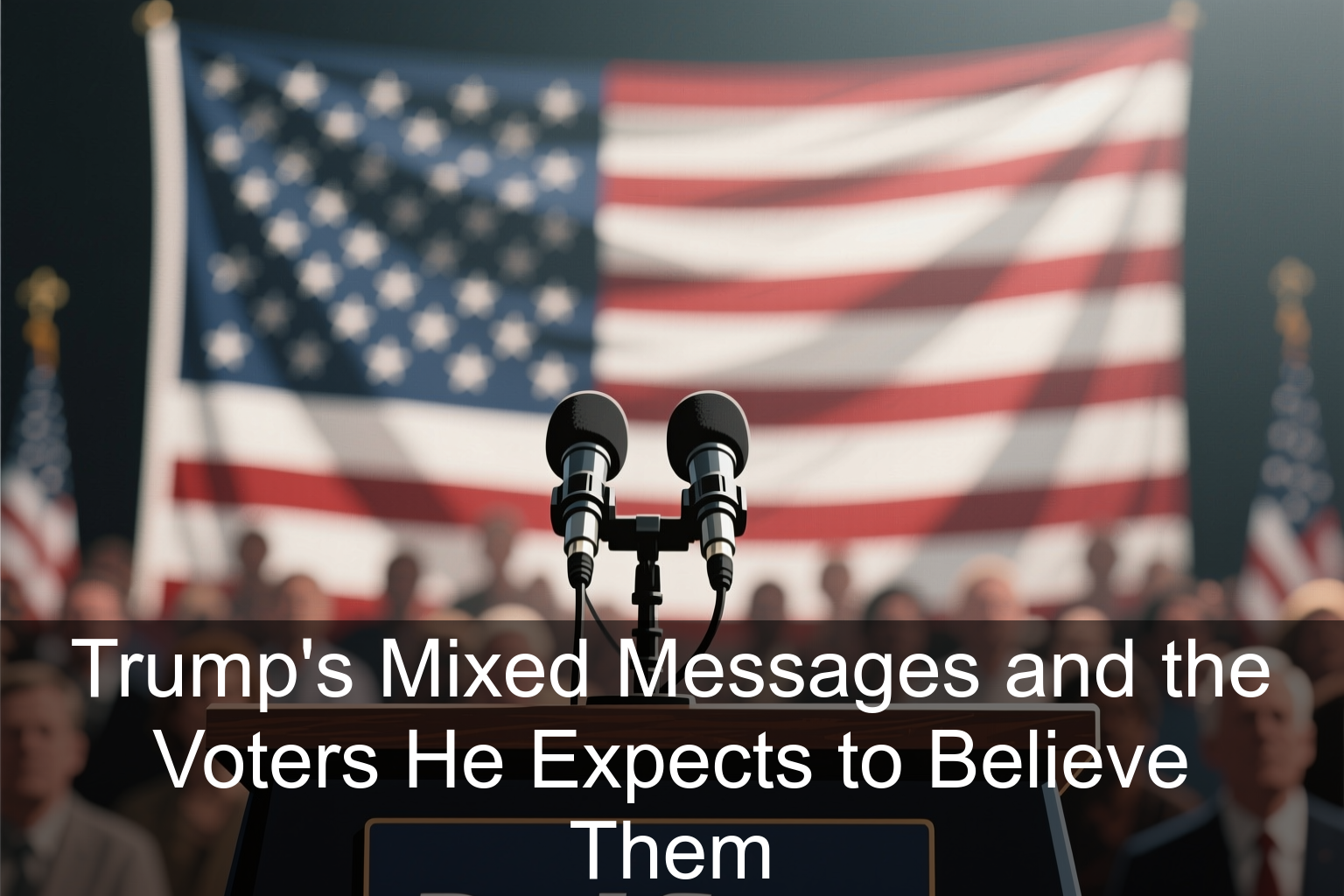 Trump’s Mixed Messages and the Voters He Expects to Believe Them