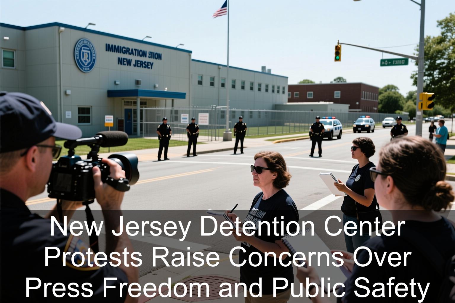 New Jersey Detention Center Protests Raise Concerns Over Press Freedom and Public Safety